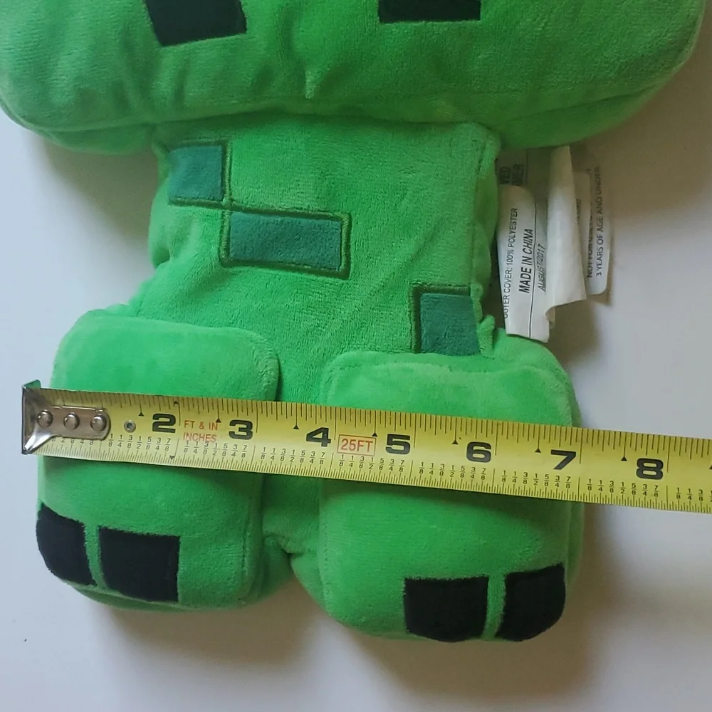 Minecraft Creeper Green/Black Plush Bed Pillow-OS